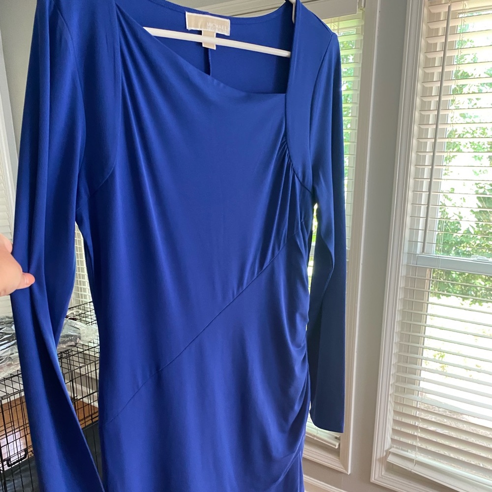 Michael Kors knee length blue dress